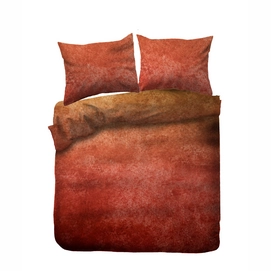 2---Kayori Gassho - Dekbedovertrek - Flanel - Rood