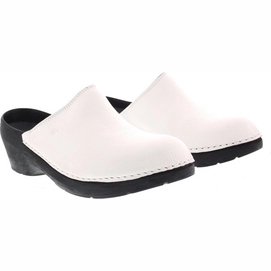 2---Klomp Wolky Women Pro Clog Printed Leather White-2