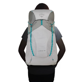 Backpack Osprey Lumina 45 Cyan Silver Dames (Medium)