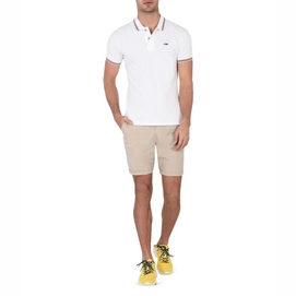 Polo Napapijri Men Taly SS Stripe Bright White