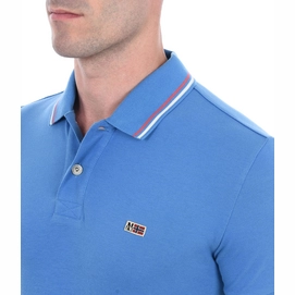 Polo Napapijri Men Taly SS Stripe Light Blue