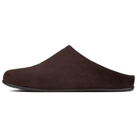 FitFlop Shove™ Mule Leather Chocolate Brown