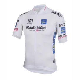 Fietsshirt Santini Giro d'Italia White Jersey Replica Short Sleeve 2016