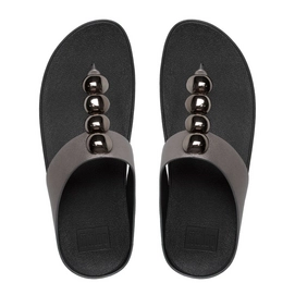 Slipper FitFlop Rola™ Leather Pewter