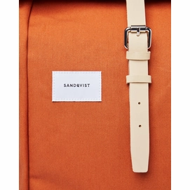 2---Rugzak Sandqvist Dante Orange With Natural Leather-2