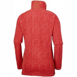 Skipully Columbia Women Glacial Fleece III Print 1/2 Zip Sail Red Tweed