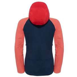 Winterjas The North Face W Stratos Jacket Urban Navy/  Spiced Coral/ High Risk Red
