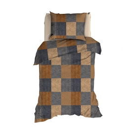 2---TEXTAP Condotti flanel bruin-terra 1P HR