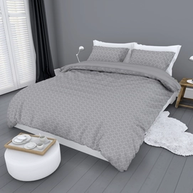 Dekbedovertrek Romanette Bubbles Grijs Flanel