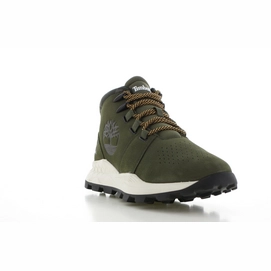 2---Timberland Men Brooklyn City Mid Dark Green Nubuck 2