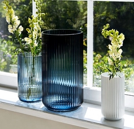 2---Vaas Lyngby Glas Messina Blue 20 cm -2