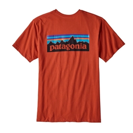 T-shirt Patagonia Men's P-6 Logo Cotton T-Shirt Roots Red