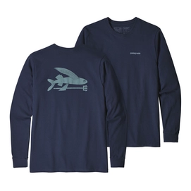 Trui Patagonia Men's L/S Flying Fish Responsibili-Tee Classic Navy