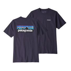 T-shirt Patagonia Men's P-6 Logo Responsibili-Tee Piton Purple