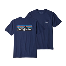 T-shirt Patagonia Men's P-6 Logo Pocket Responsibili-Tee Classic Navy