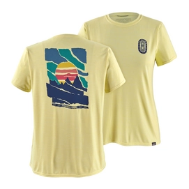 T-Shirt Patagonia Women's Capilene Cool Daily Graphic Shirt Paper Peaks Resin Yellow