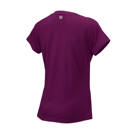 Tennisshirt Wilson Women Condition Dark Purple.