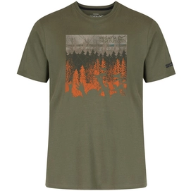 T-Shirt Regatta Mens Cline Olive Night