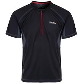 T-Shirt Regatta Mens Breakbar III Black/Seal Grey