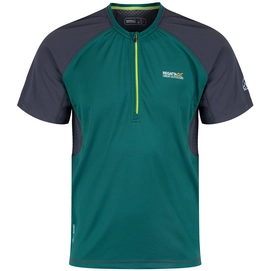 T-Shirt Regatta Mens Breakbar III Hunter Green/Seal Grey
