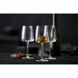 2---Witte Wijnglas Lyngby Glas Krystal Zero Clear 430 ml (4-delig)-2