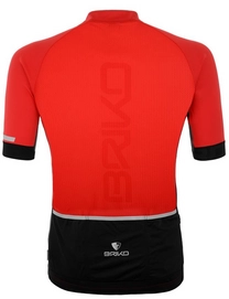 Fietsshirt Briko Classic Side Jersey New Red Black