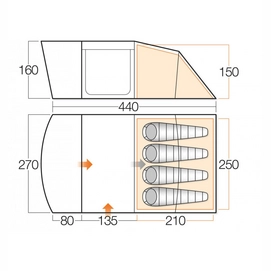 Tent Vango Aura River 400