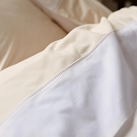 Housse de Couette Tradilinge Chambord Beige Percale