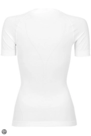 Ondershirt Odlo Womens S/S Crew Neck Evolution Light Lo White