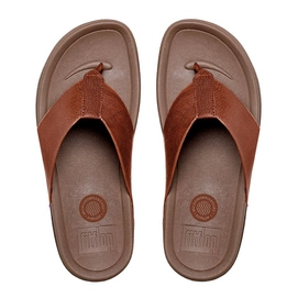 Slipper FitFlop Surfer™ Leather Men Fox Brown