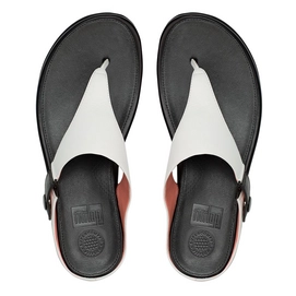 Slipper FitFlop Gladdie™ Toe-Post Leather Urban White
