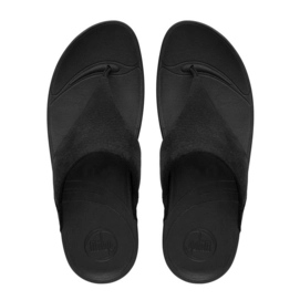 Slipper FitFlop Lulu™ Nubuck All Black