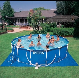 Zwembad Intex Metal Frame 457 x 107 cm Met Filterpomp