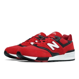 New Balance ML597 Leather Textile Pu Red Black