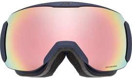 2---Skibril Uvex Women Downhill 2100 CV S2 Navy Mat Rose Green 2