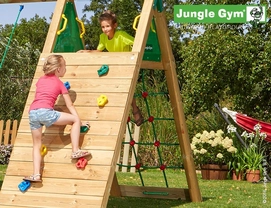 Speelset Jungle Gym Jungle Hut + Climb X'tra Geel