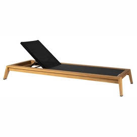 2---2022 Borek teak Hybrid adjustable lounger on wheels 5696 excl cushion (1)