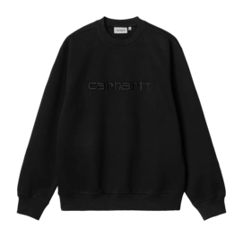 Pull Carhartt WIP Unisexe Carhartt Sweat Black / Black