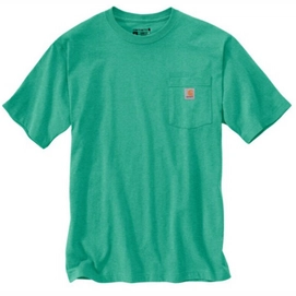 T-Shirt Carhartt Men K87 Pocket Sea Green Heather-S