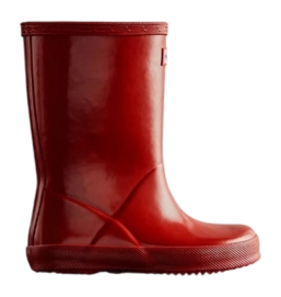 Regenlaars Hunter Kids First Gloss Military Red