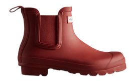 Regenlaars Hunter Women Original Chelsea Military Red