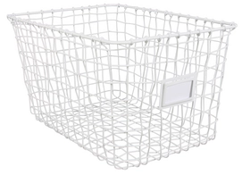 Basket Kidsdepot Wire White (set van 3)