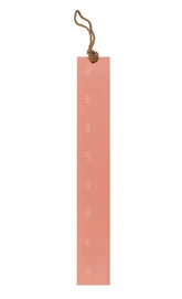 Wanddecoratie Kidsdepot Ruler Meetlat Pink