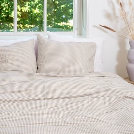 Dekbedovertrek Town&Country Gingham Taupe Katoen