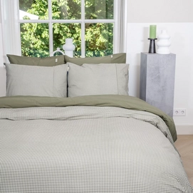 Dekbedovertrek Town&Country Gingham Olive Katoen