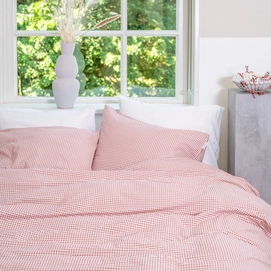 Dekbedovertrek Town&Country Gingham Rosewood Katoen