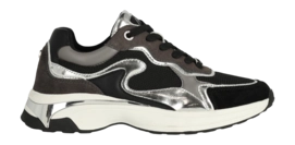Baskets Femme Mexx Portia Love Black Silver