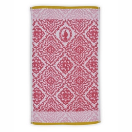 Gastendoek Pip Studio Jacquard Check Donker Roze (Set van 4)
