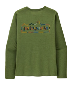 Longsleeve Patagonia Men Cap Cool Daily Graphic Shirt Unity Fitz Terrain Green X Dye