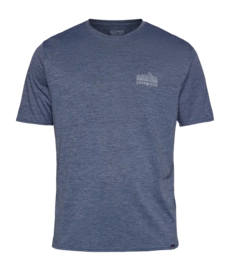 T-Shirt Patagonia Men Cap Cool Daily Graphic Shirt Strataspire Smolder Blue X Dye